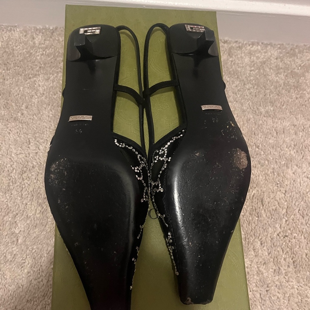 Gucci Black and Silver Heels - Picture 5 of 7